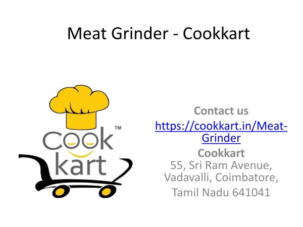Buy Meat Grinder at Cookkart