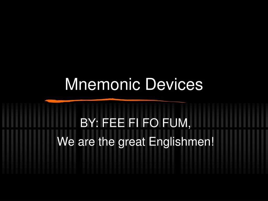 mnemonic devices