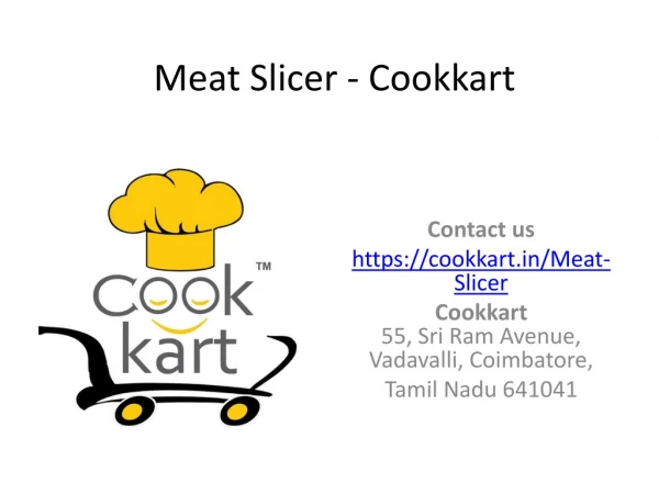 Buy Meat Slicer at Cookkart