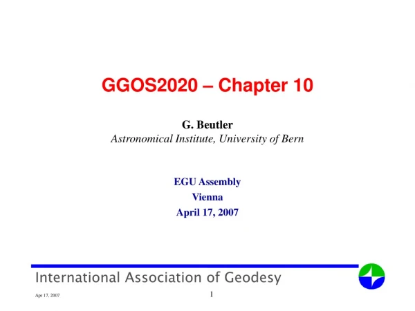 GGOS2020 – Chapter 10