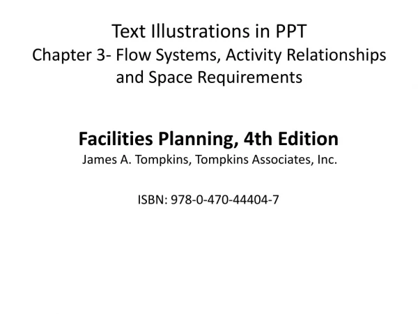 Text Illustrations in PPT Chapter 3- Flow Systems, Activity Relationships and Space Requirements