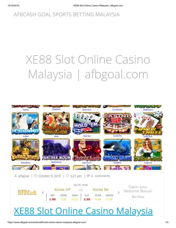 Tip to WIN XE88 Slot Online Casino Malaysia | afbgoal.com