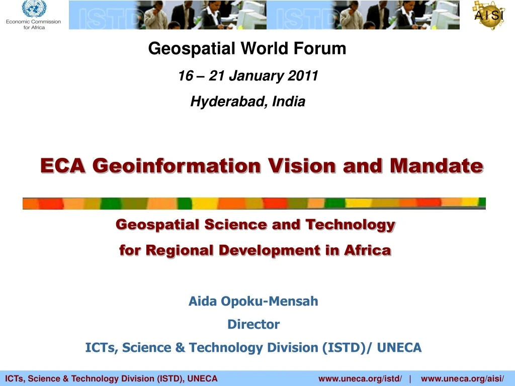 geospatial world forum 16 21 january 2011