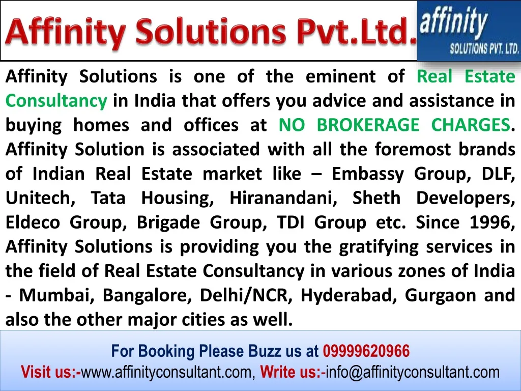 affinity solutions pvt ltd