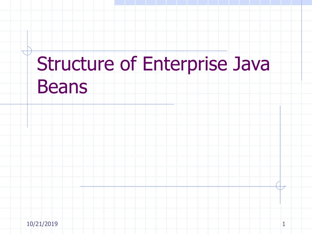 structure of enterprise java beans