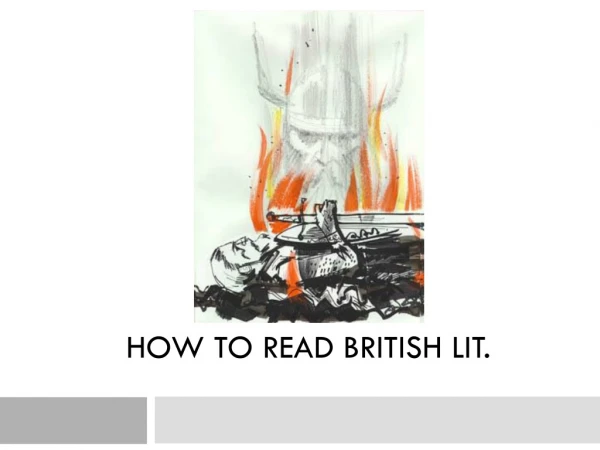 How To Read British Lit.