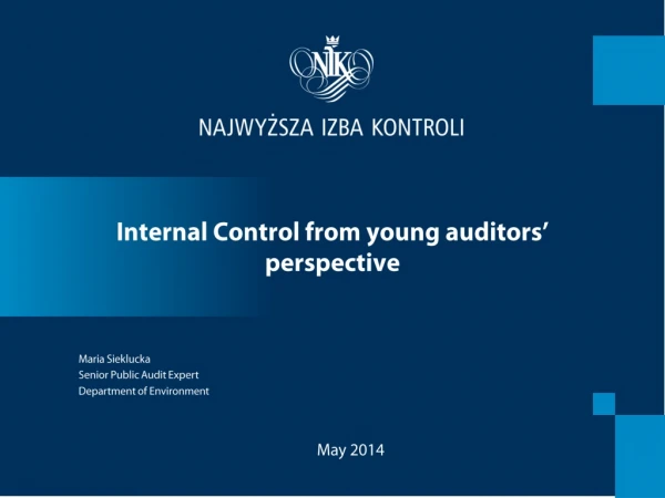 Internal Control from young auditors’ perspective