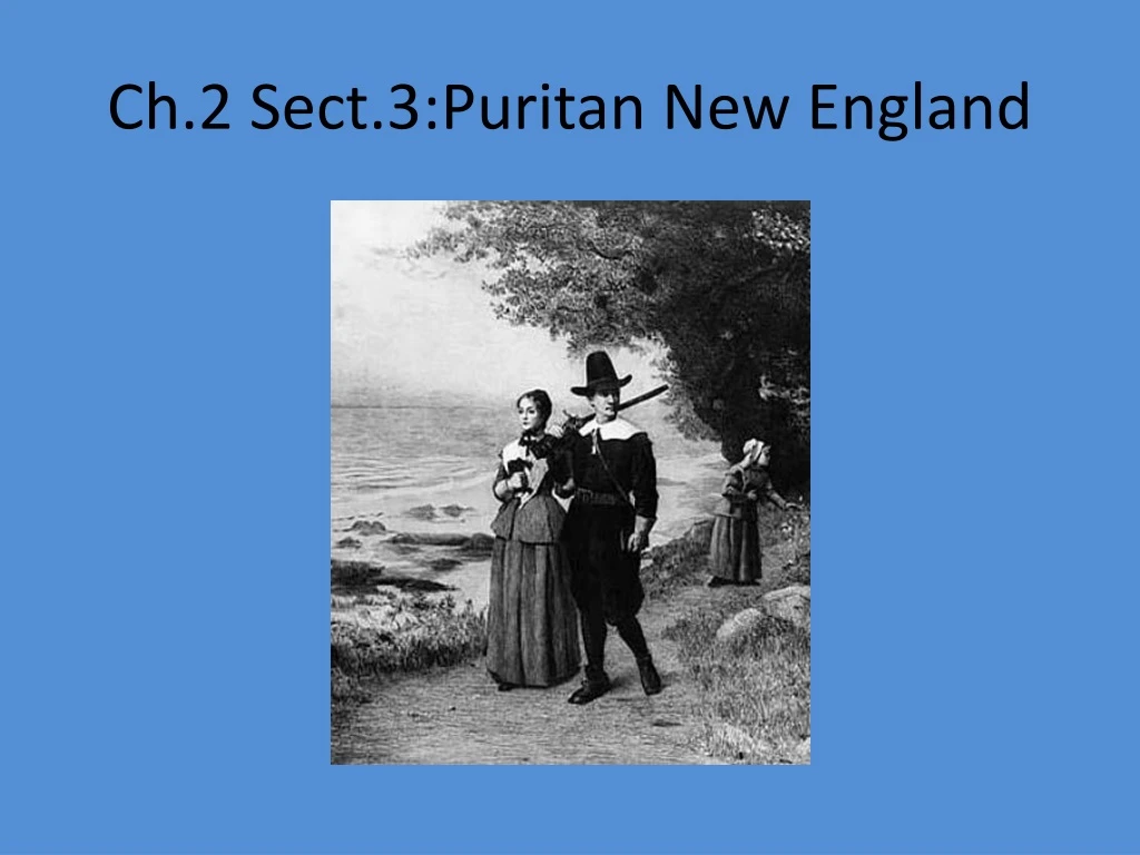 ch 2 sect 3 puritan new england