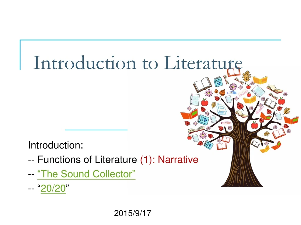 introduction to literature