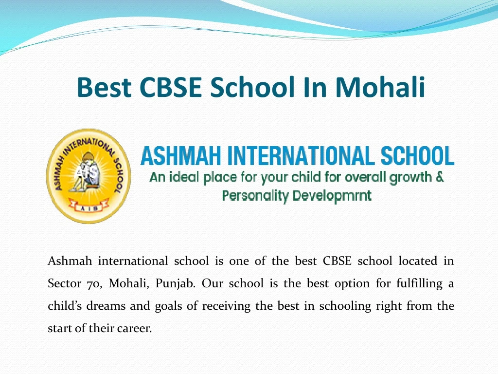 best cbse school in mohali