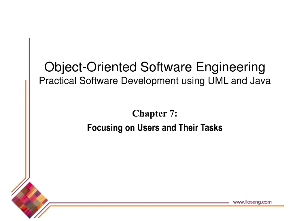 chapter 7 focusing on users and their tasks