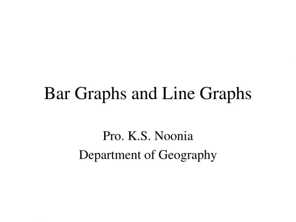 Bar Graphs and Line Graphs