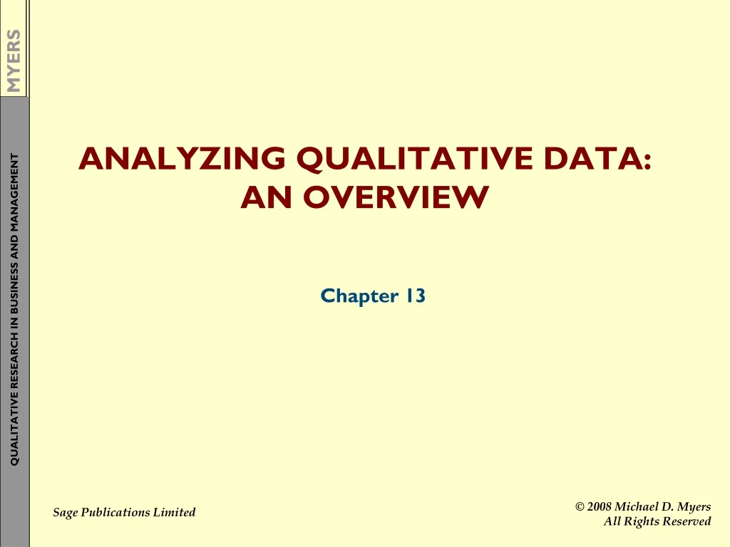 analyzing qualitative data an overview