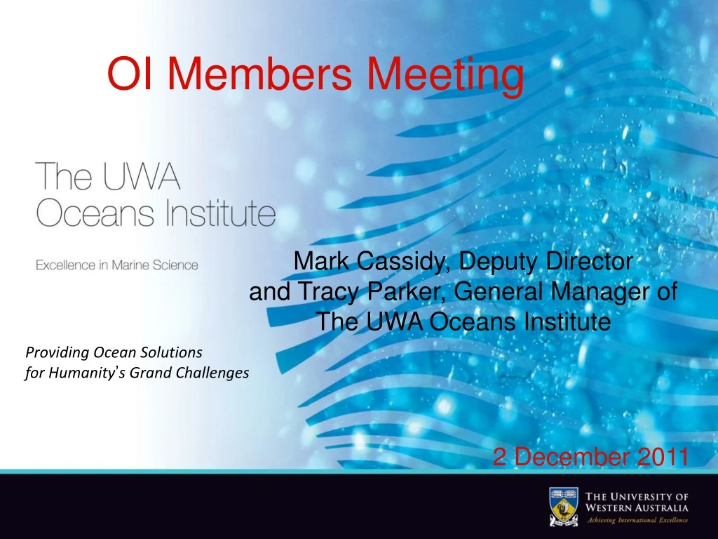 oi members meeting