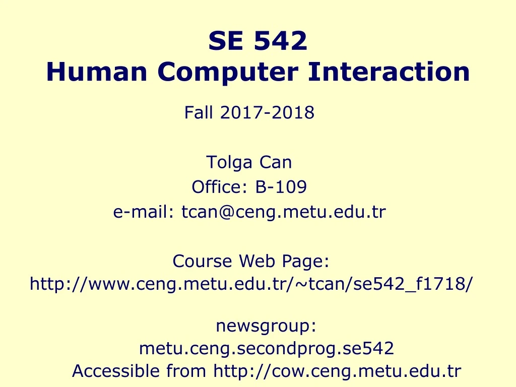 se 542 human computer interaction