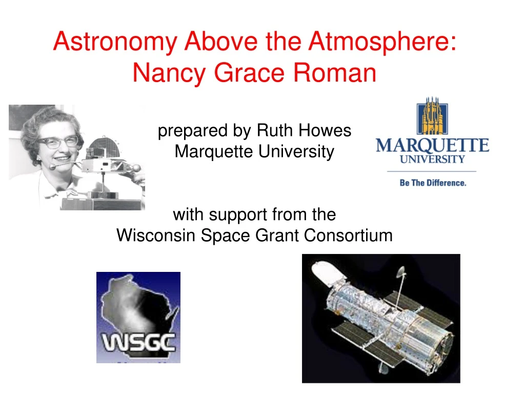 astronomy above the atmosphere nancy grace roman