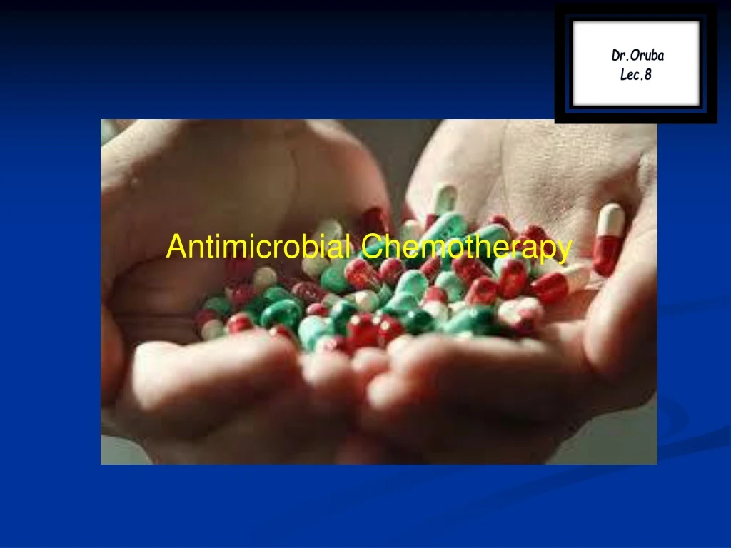 antimicrobial chemotherapy