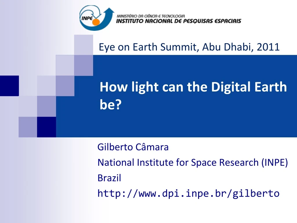 how light can the digital earth be