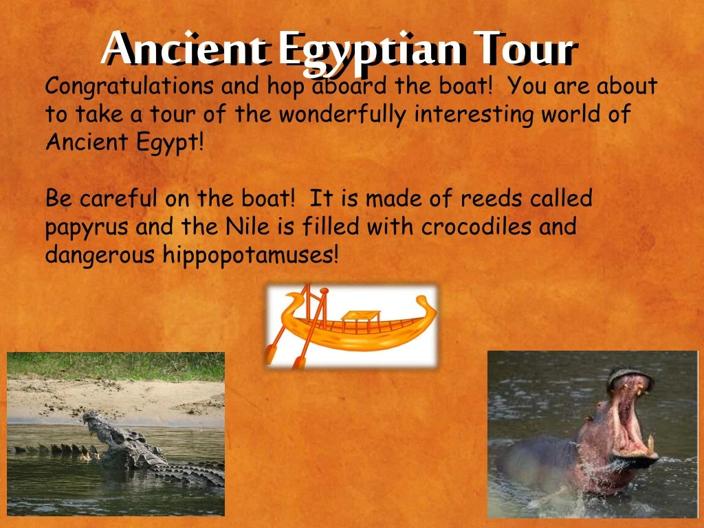 ancient egyptian tour