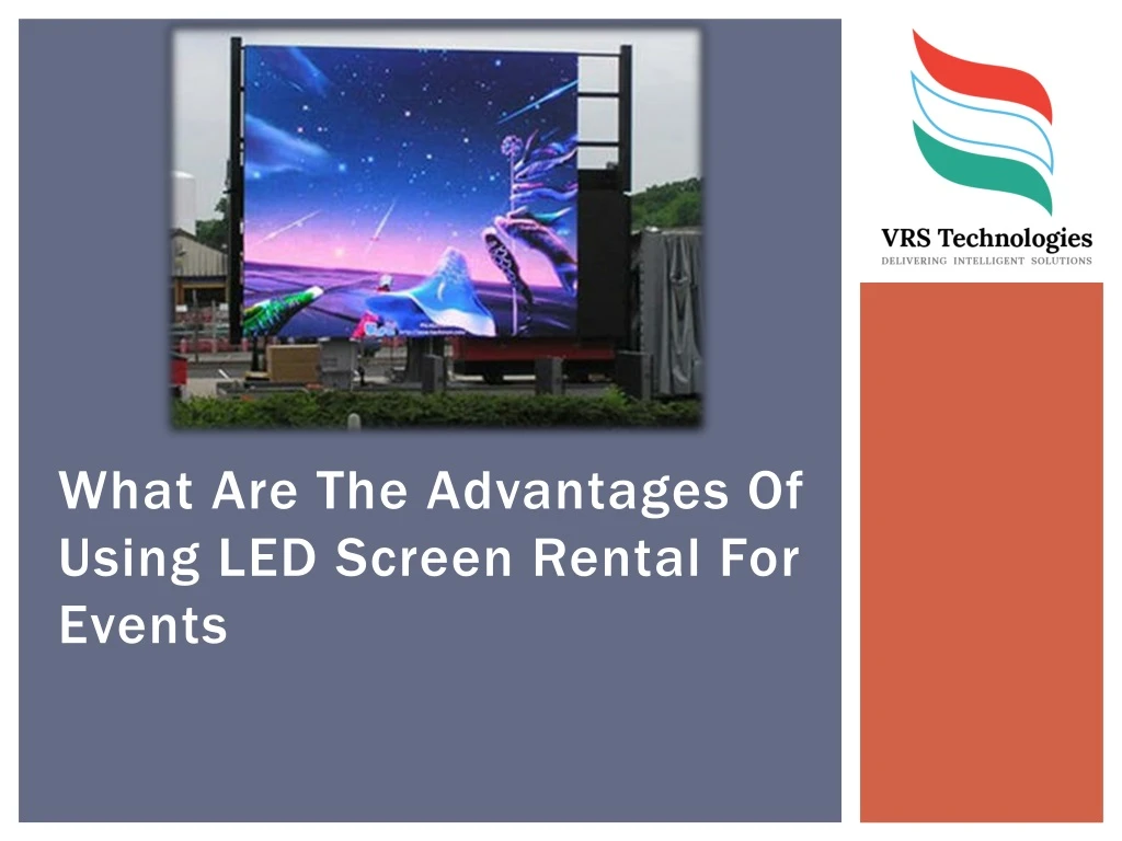 what are the advantages of using led screen rental for events