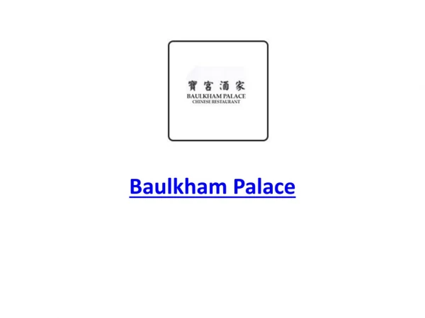 Baulkham Palace menu - Chinese Takeaway Restaurant Baulkham Hills