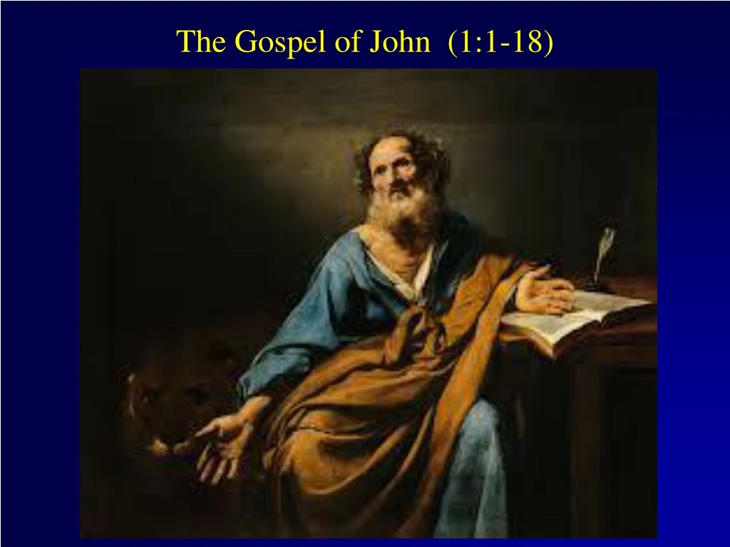 the gospel of john 1 1 18
