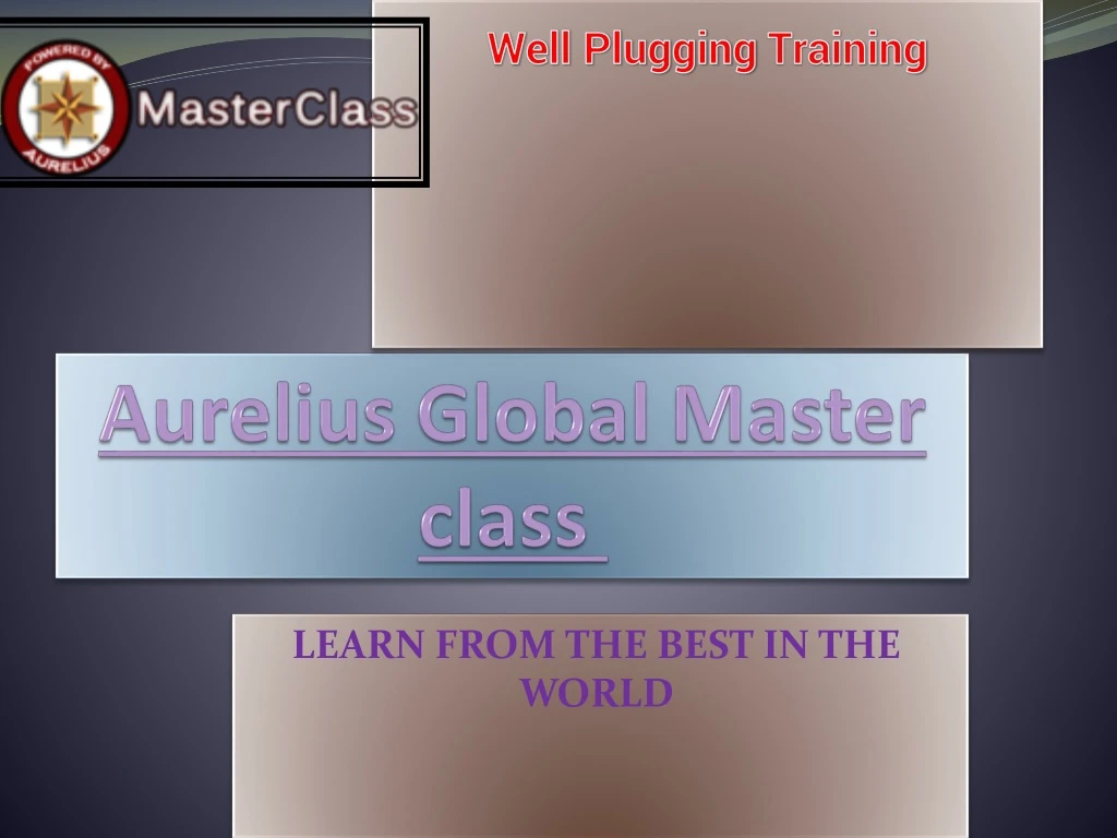 aurelius global master class