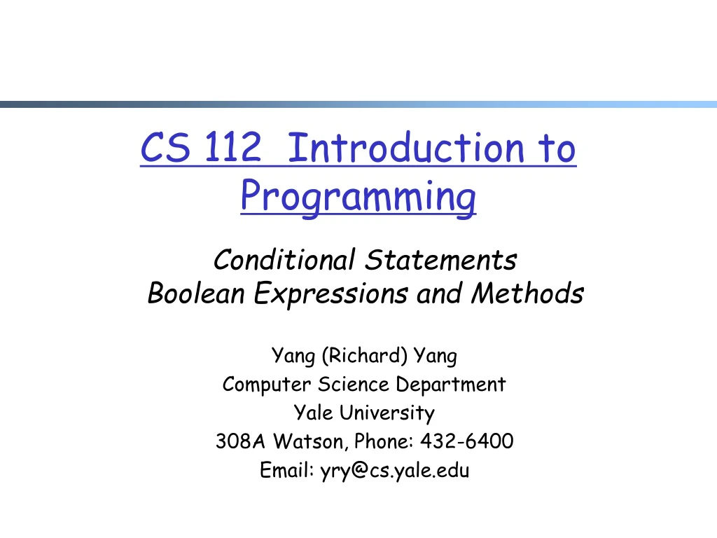 cs 112 introduction to programming