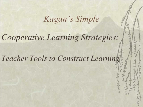 Kagan’s Simple