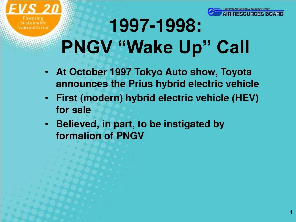 1997 1998 pngv wake up call