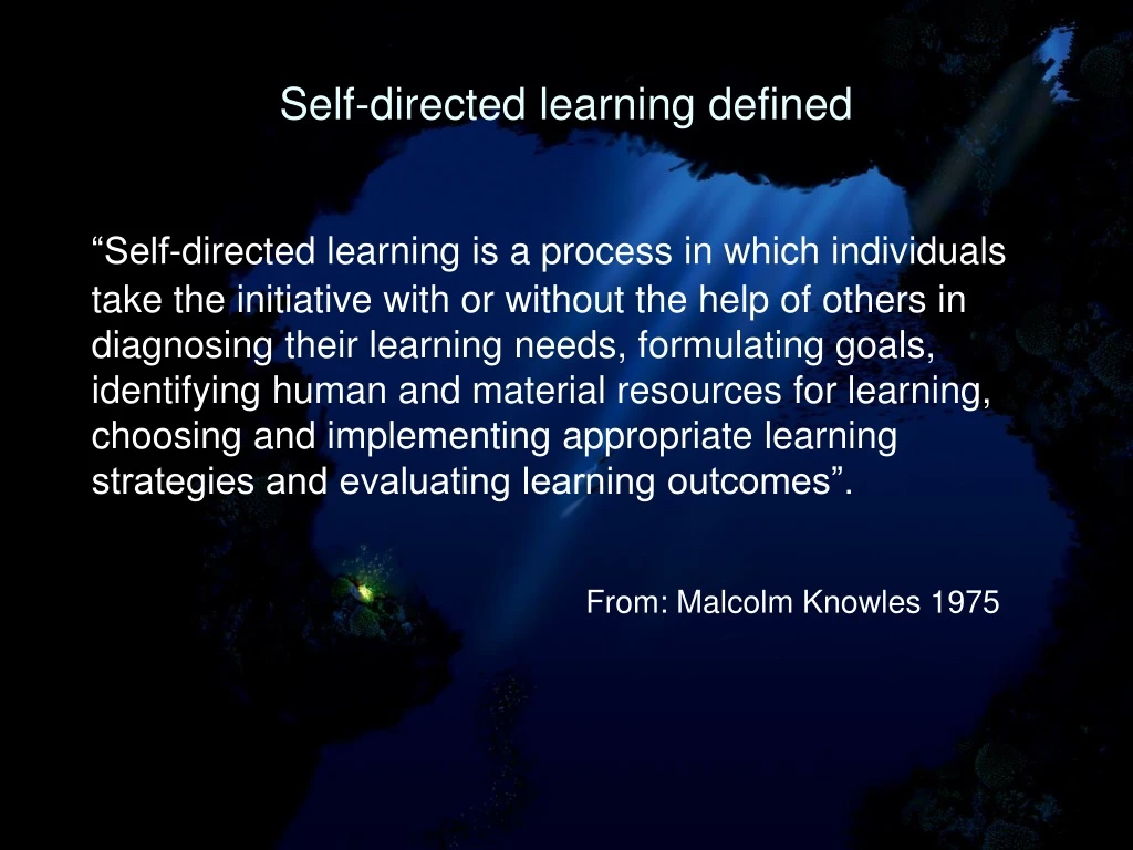 self directed learning defined