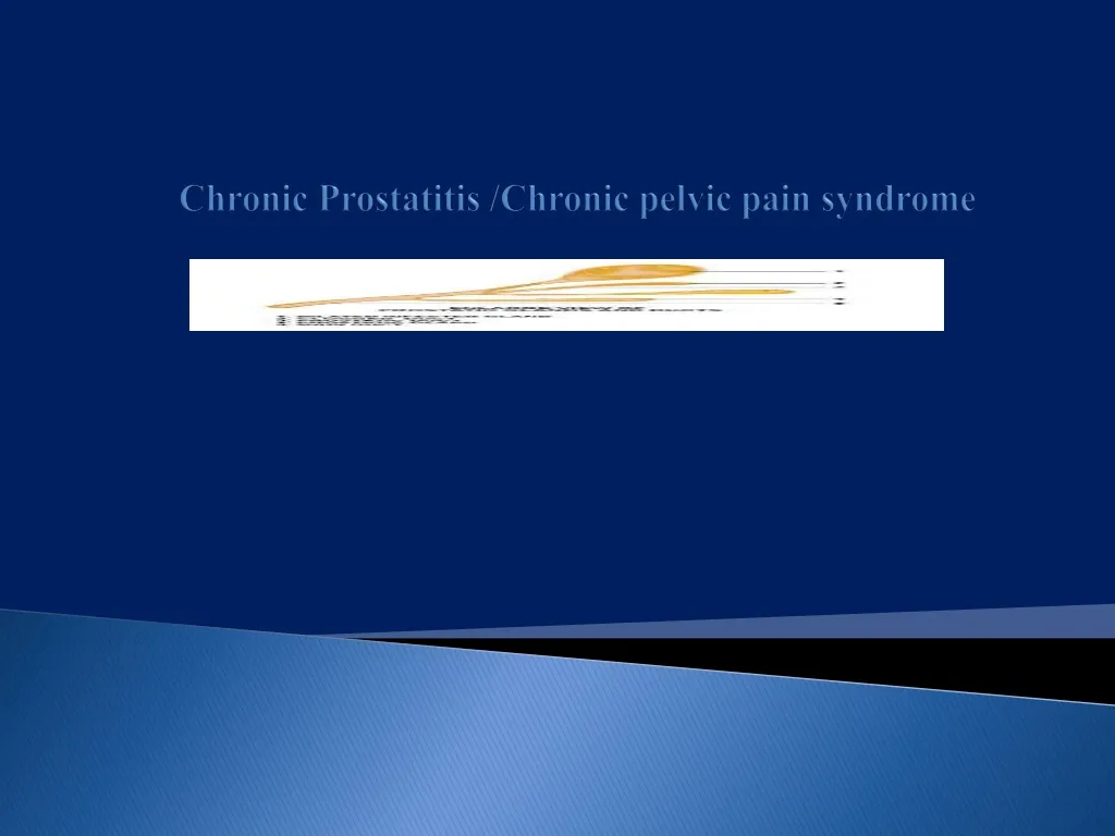 chronic prostatitis chronic pelvic pain syndrome
