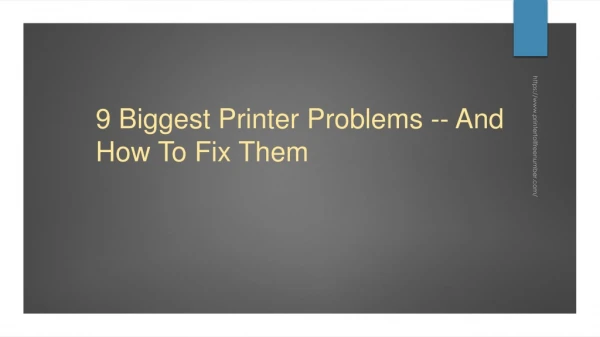 9 Biggest Printer Problems -- And How To Fix Them