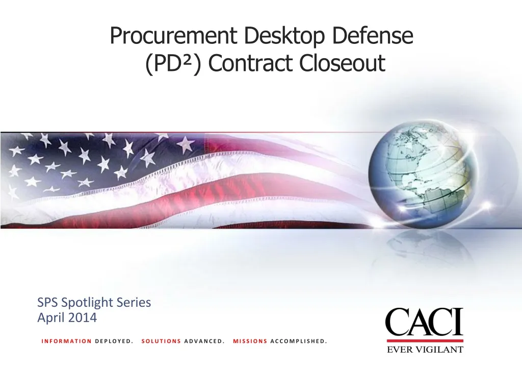 procurement desktop defense pd contract closeout