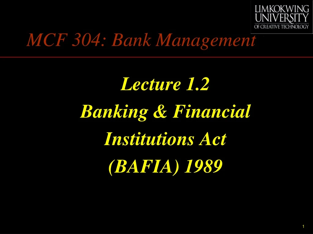 mcf 304 bank management