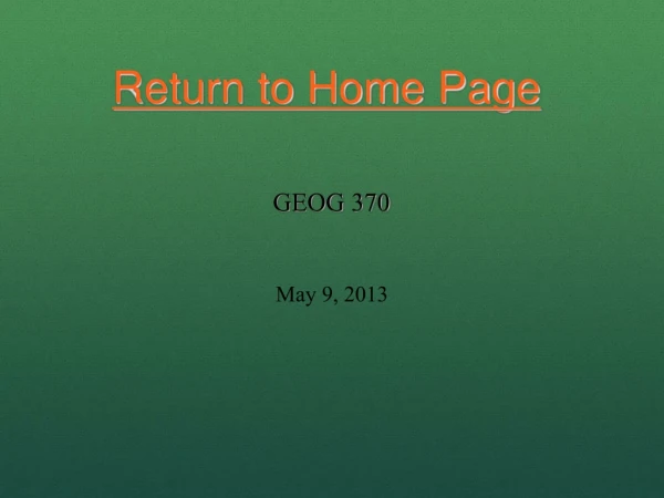 Return to Home Page