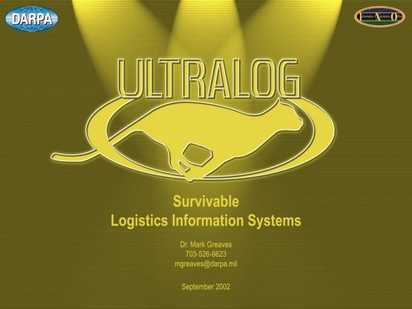 Survivable Logistics Information Systems