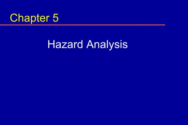 Hazard Analysis