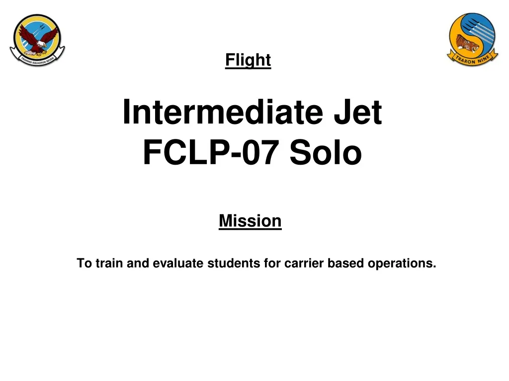 intermediate jet fclp 07 solo