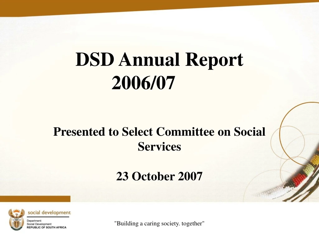 dsd annual report 2006 07