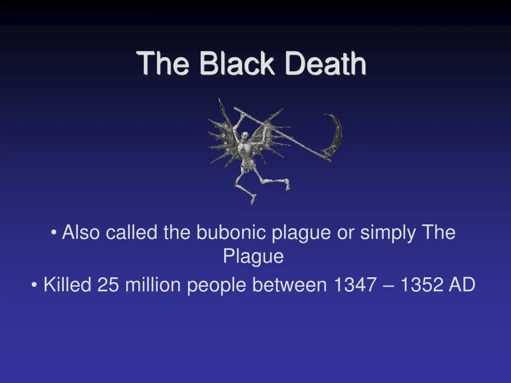 the black death