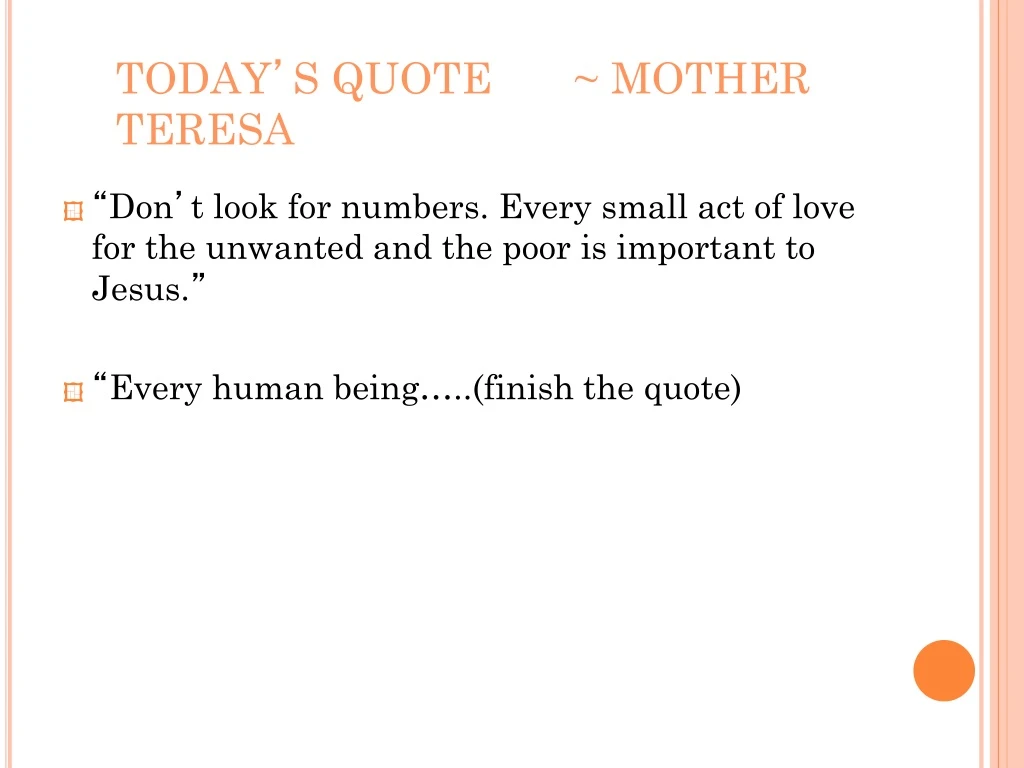 today s quote mother teresa