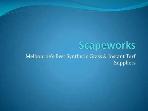 Scapeworks - SyntheticTurf
