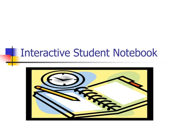 Interactive Student Notebook