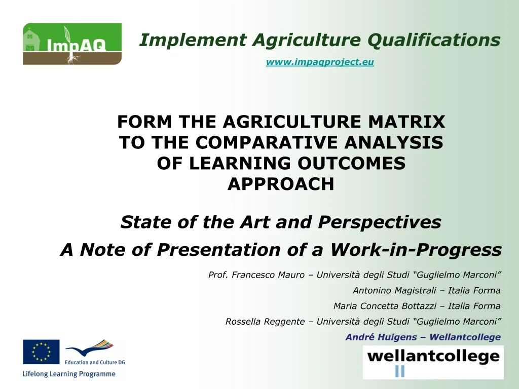 implement agriculture qualifications