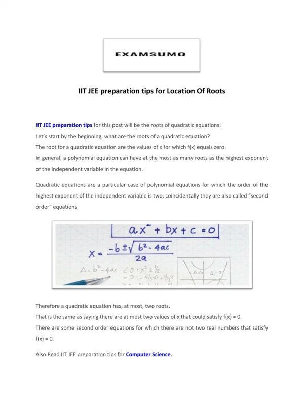 JEE Mains Tips And Tricks | JEE Advanced Mock Test | JEE Mains And Advanced