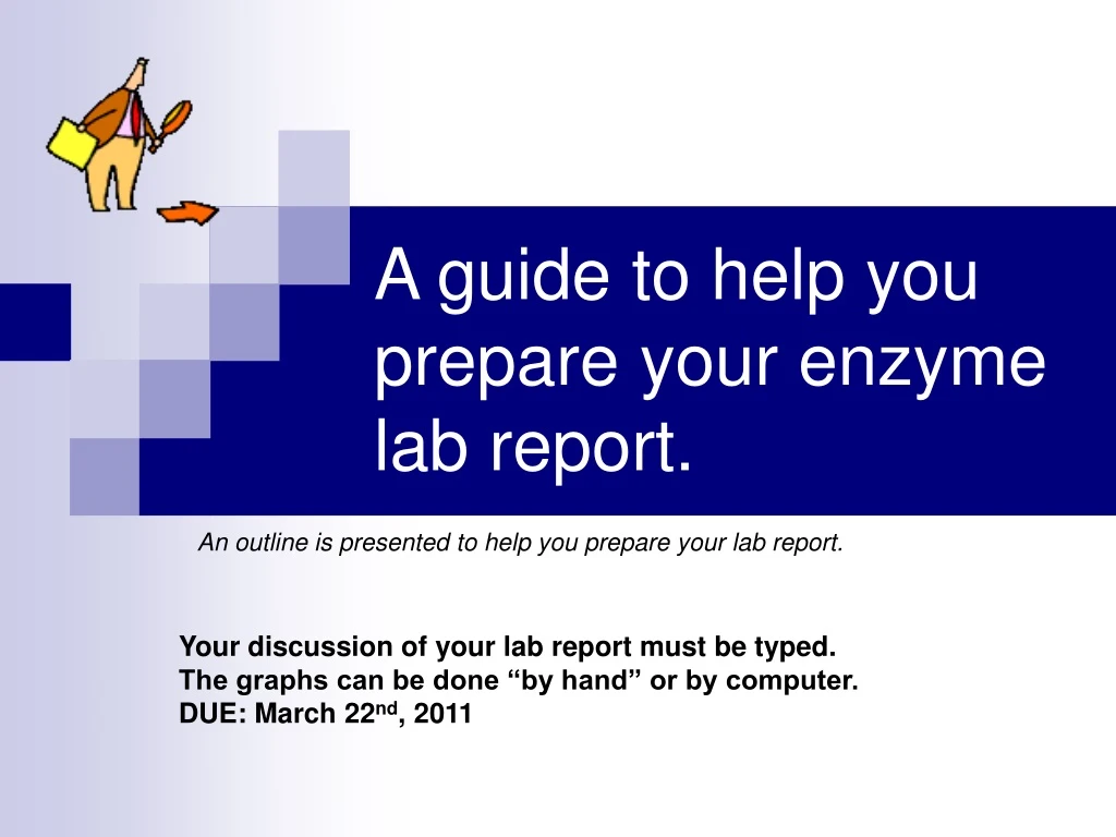 a guide to help you prepare your enzyme lab report