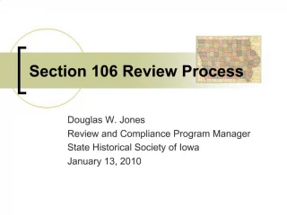 Section 106 Review Process - slide 1