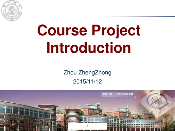 Course Project Introduction