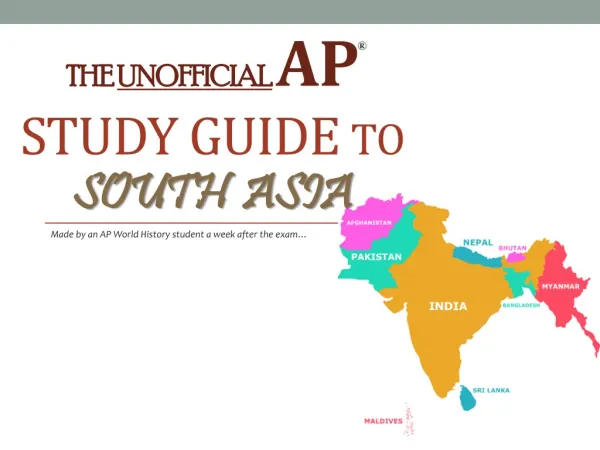 AP World Study Guide to South Asia